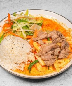 RindfLeisch mit Reis