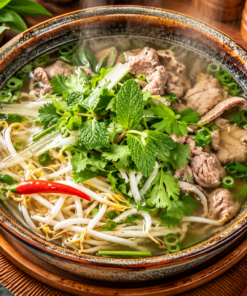 Pho mit Rindfleisch