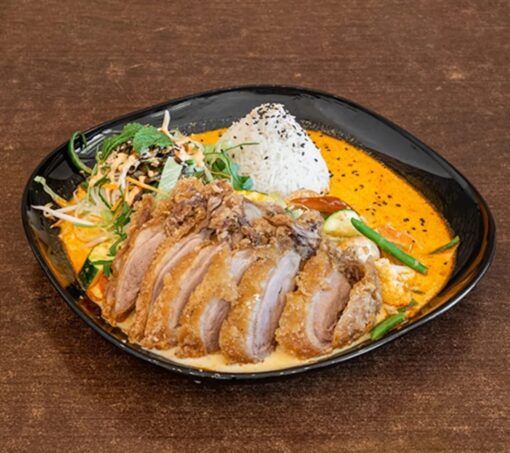 Knusprige Ente mit Reis